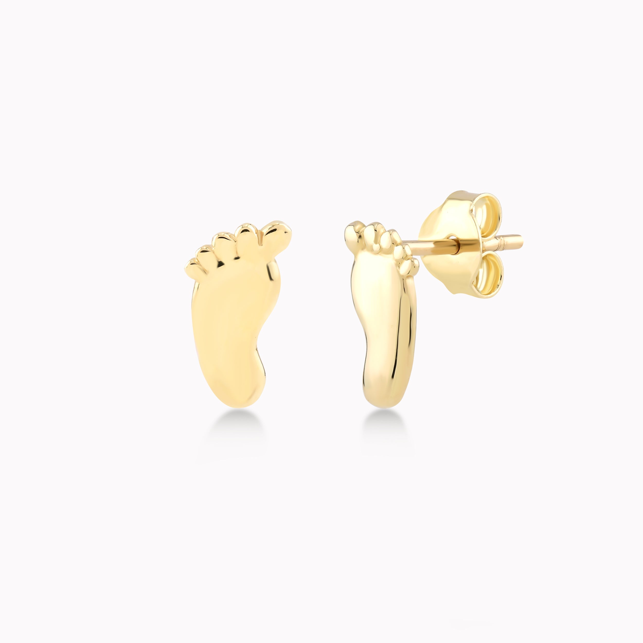 Yellow Gold Earrings 14K Base 0.92gr