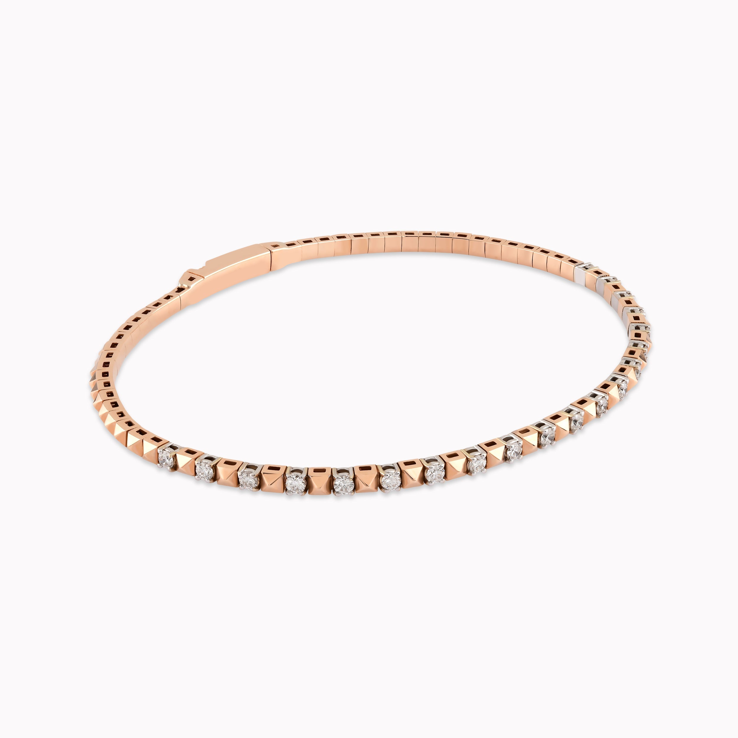 Rose Gold 14K Tennis Bracelet with 0.50ct Diamonds