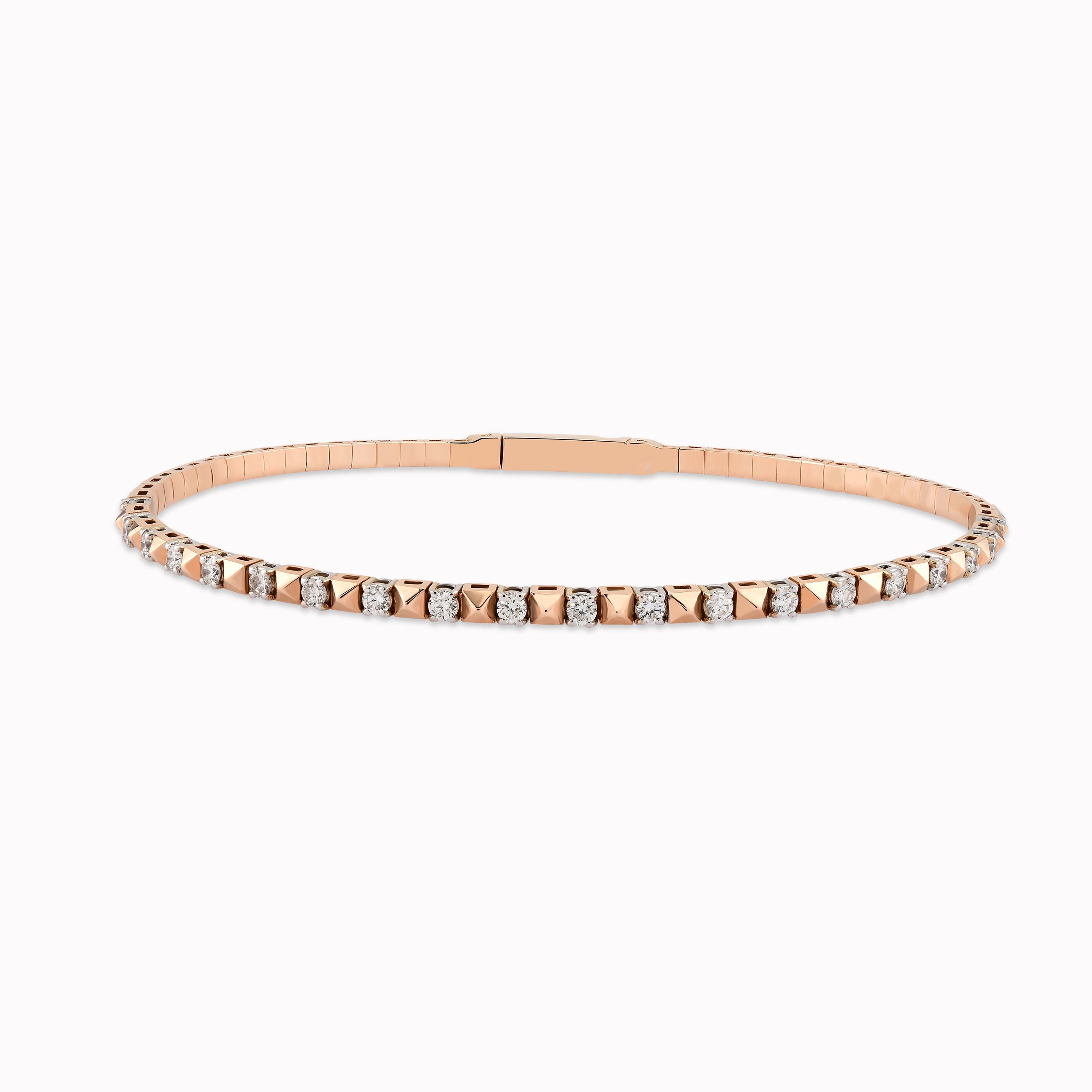 Rose Gold 14K Tennis Bracelet with 0.50ct Diamonds