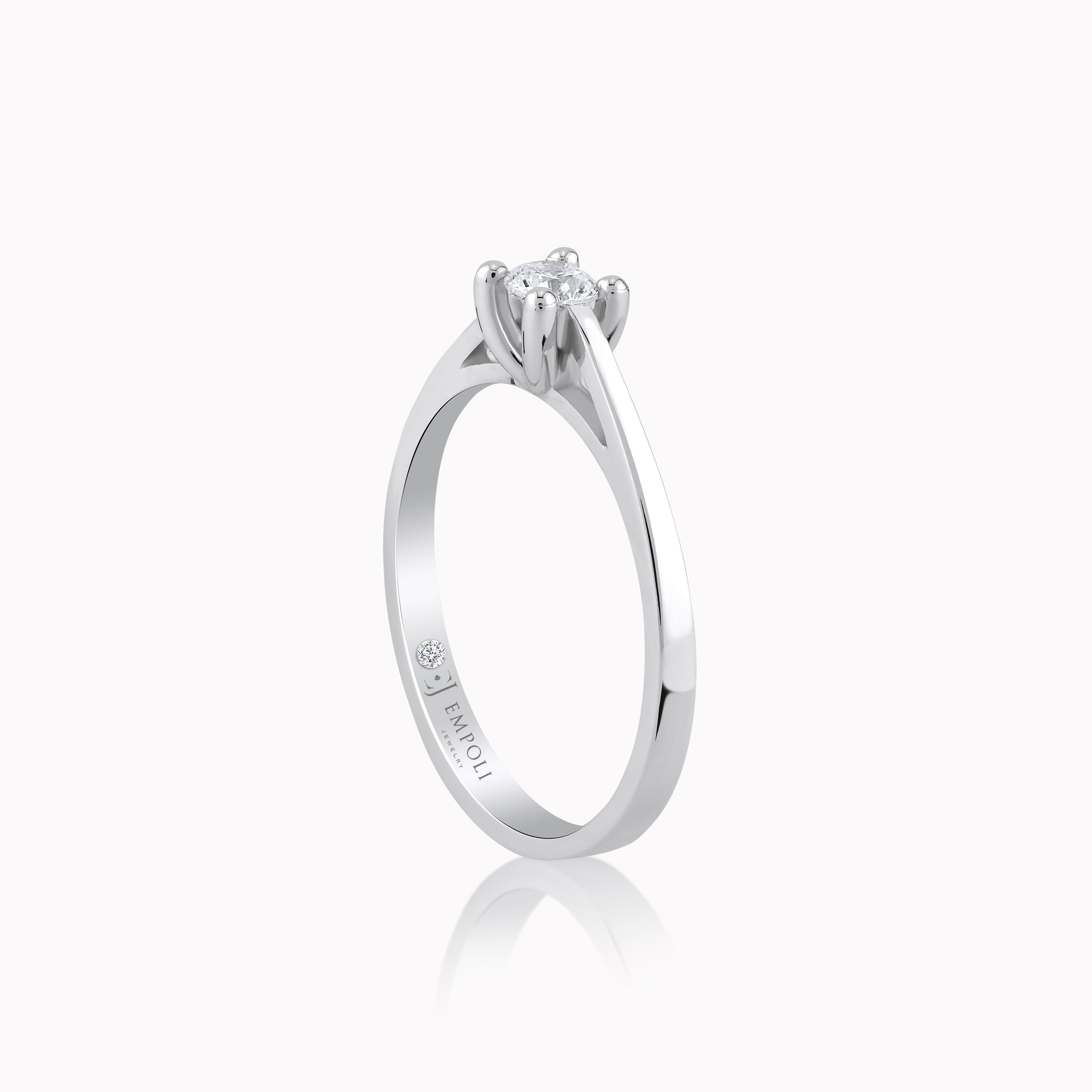 White Gold 14K Ring with Diamonds 0.24ct