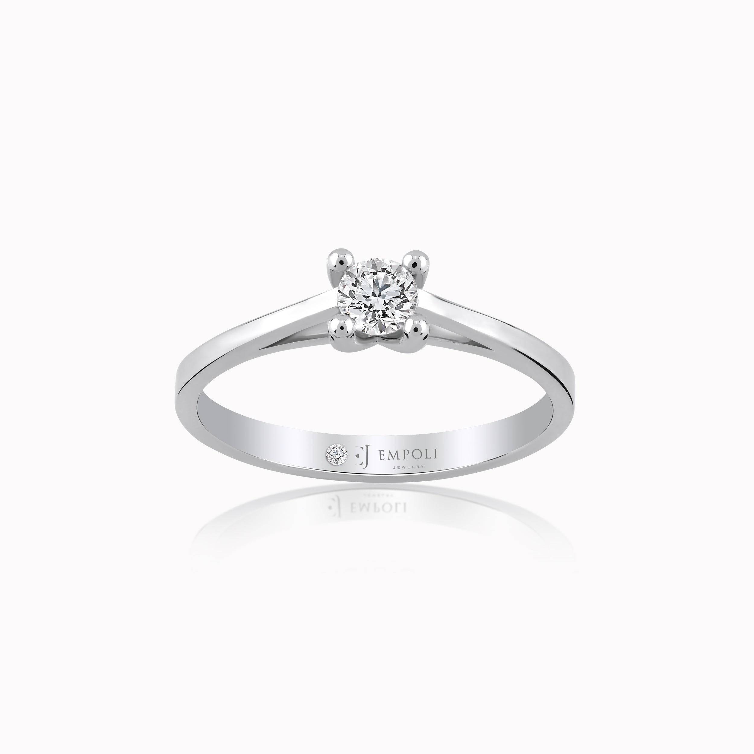 White Gold 14K Ring with Diamonds 0.24ct