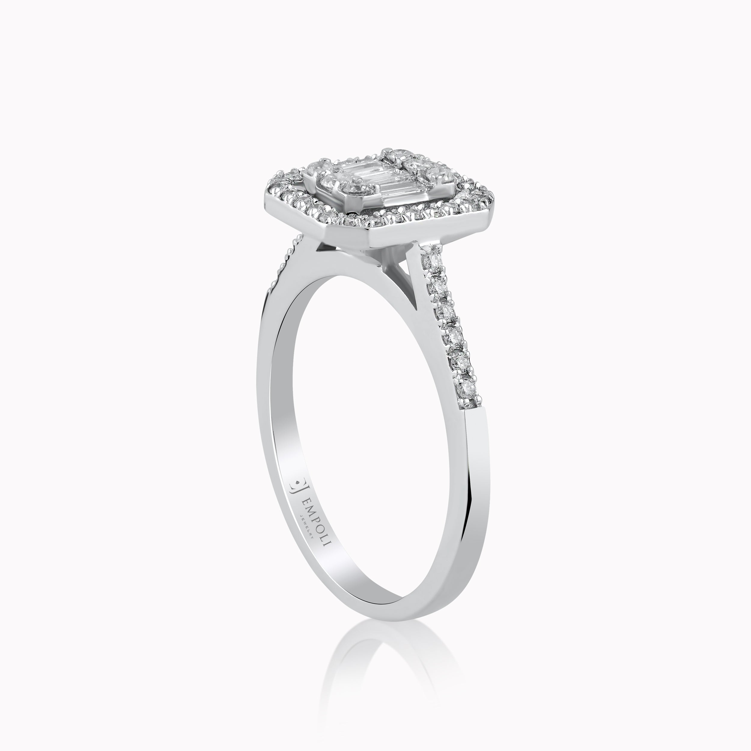 White Gold 14K Ring with 0.24ct Diamonds