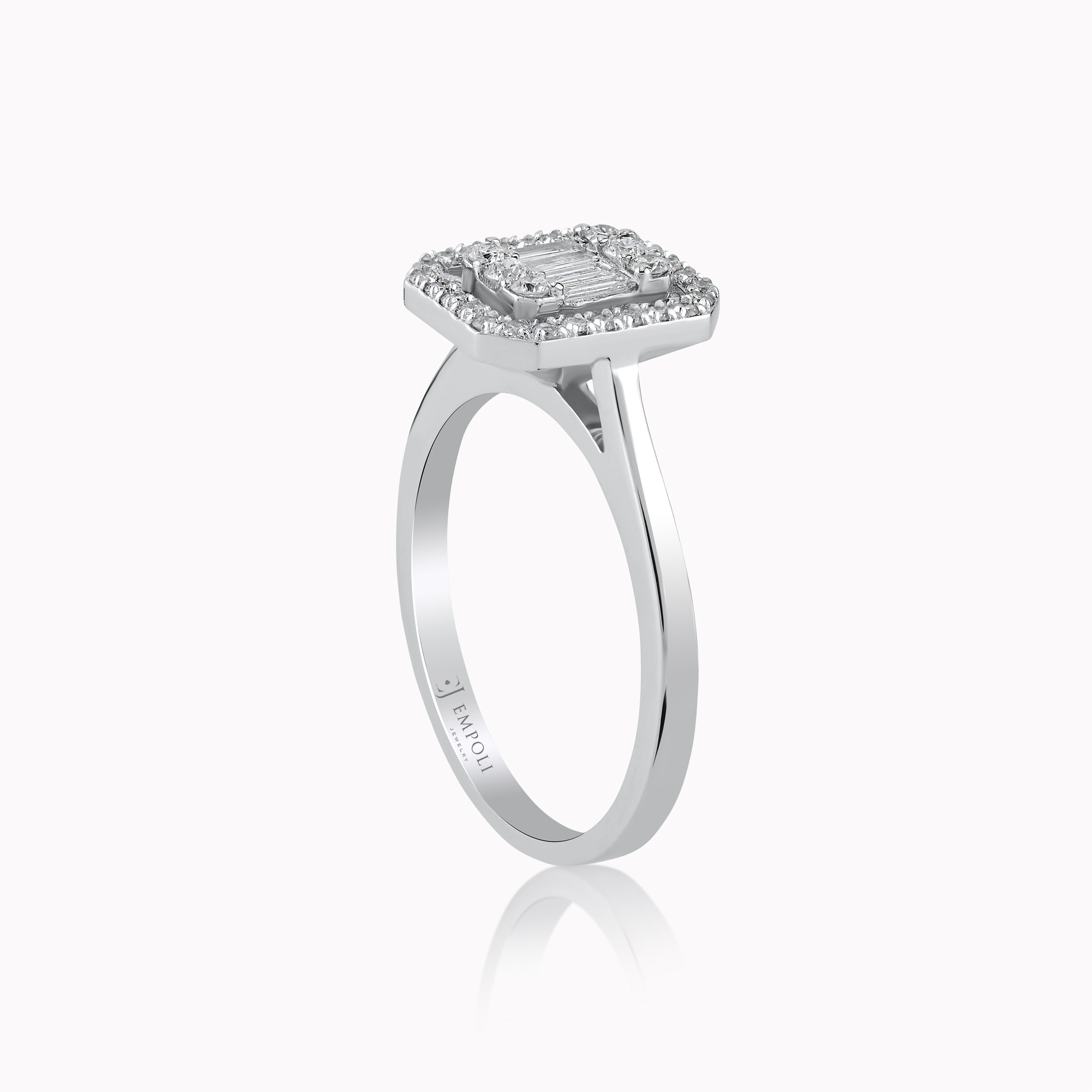 White Gold 14K Ring with Diamonds 0.36ct