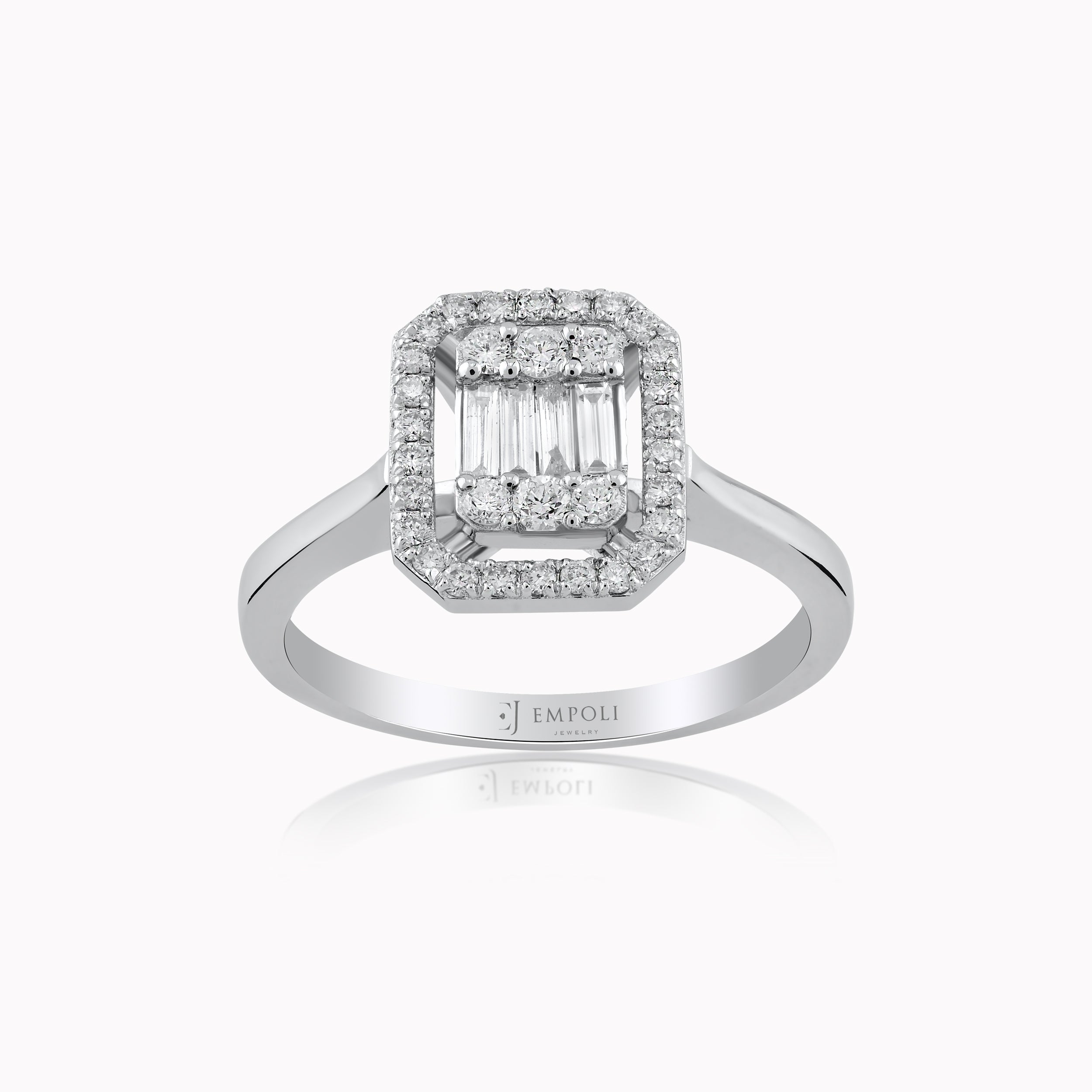 White Gold 14K Ring with Diamonds 0.36ct