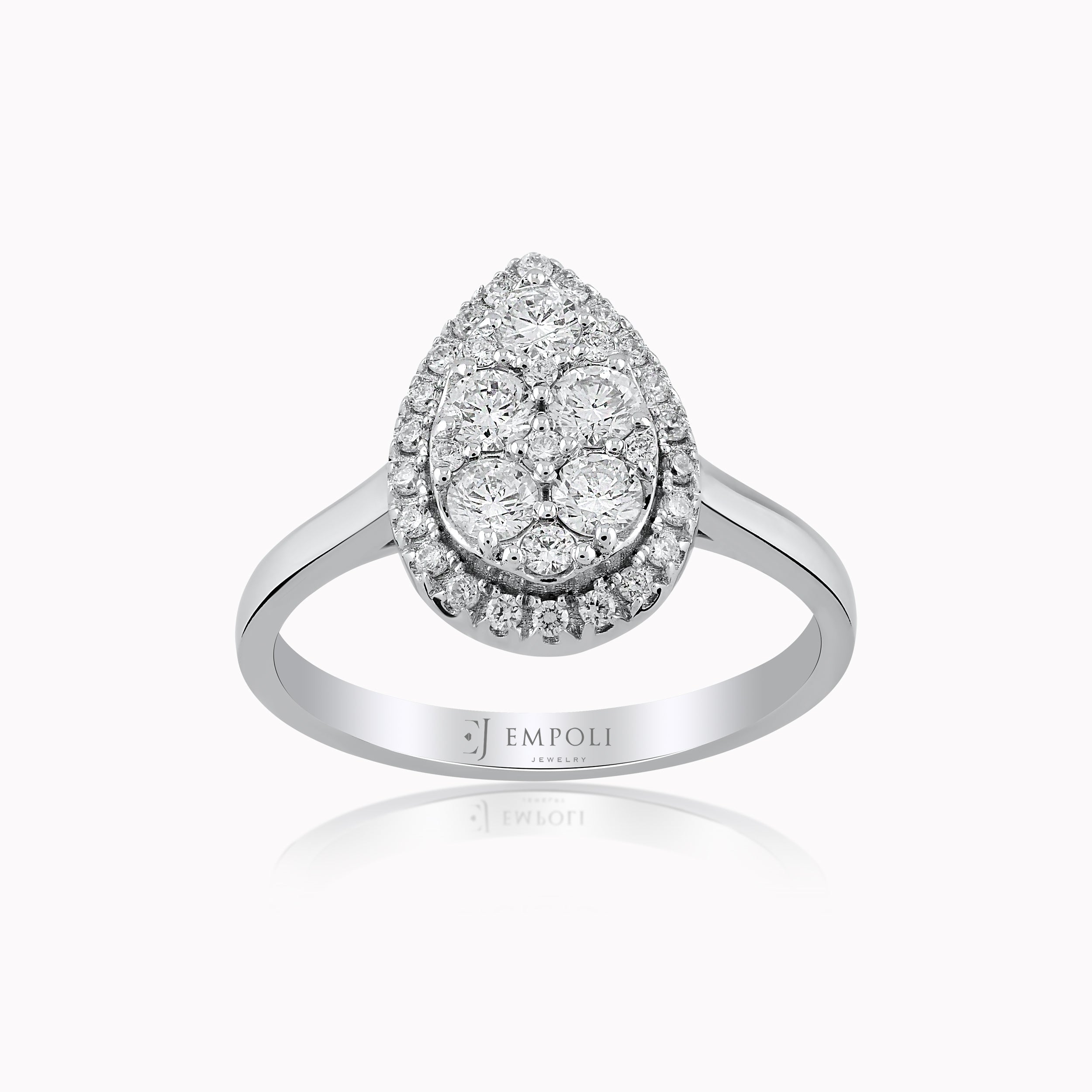 White Gold 14K Ring with Diamonds 0.57ct