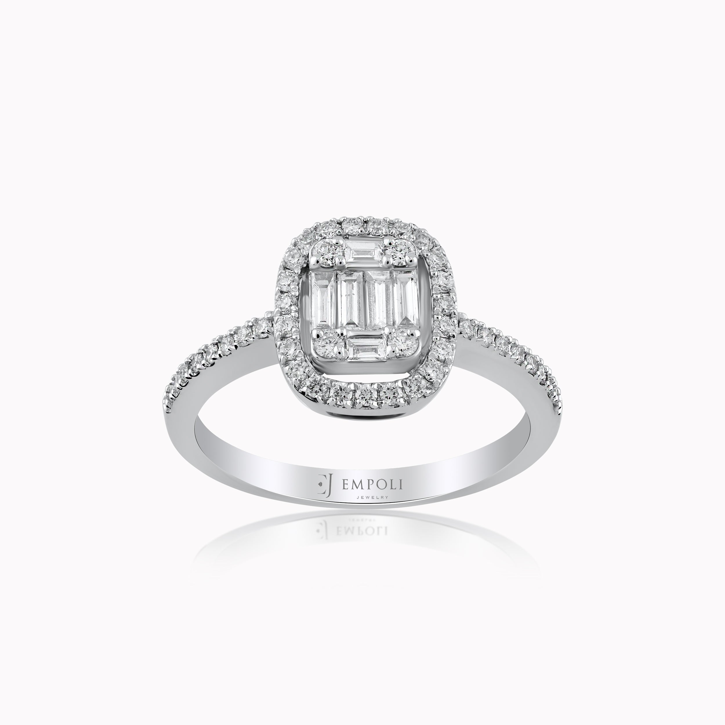 White Gold 14K Ring with Diamonds 0.47ct