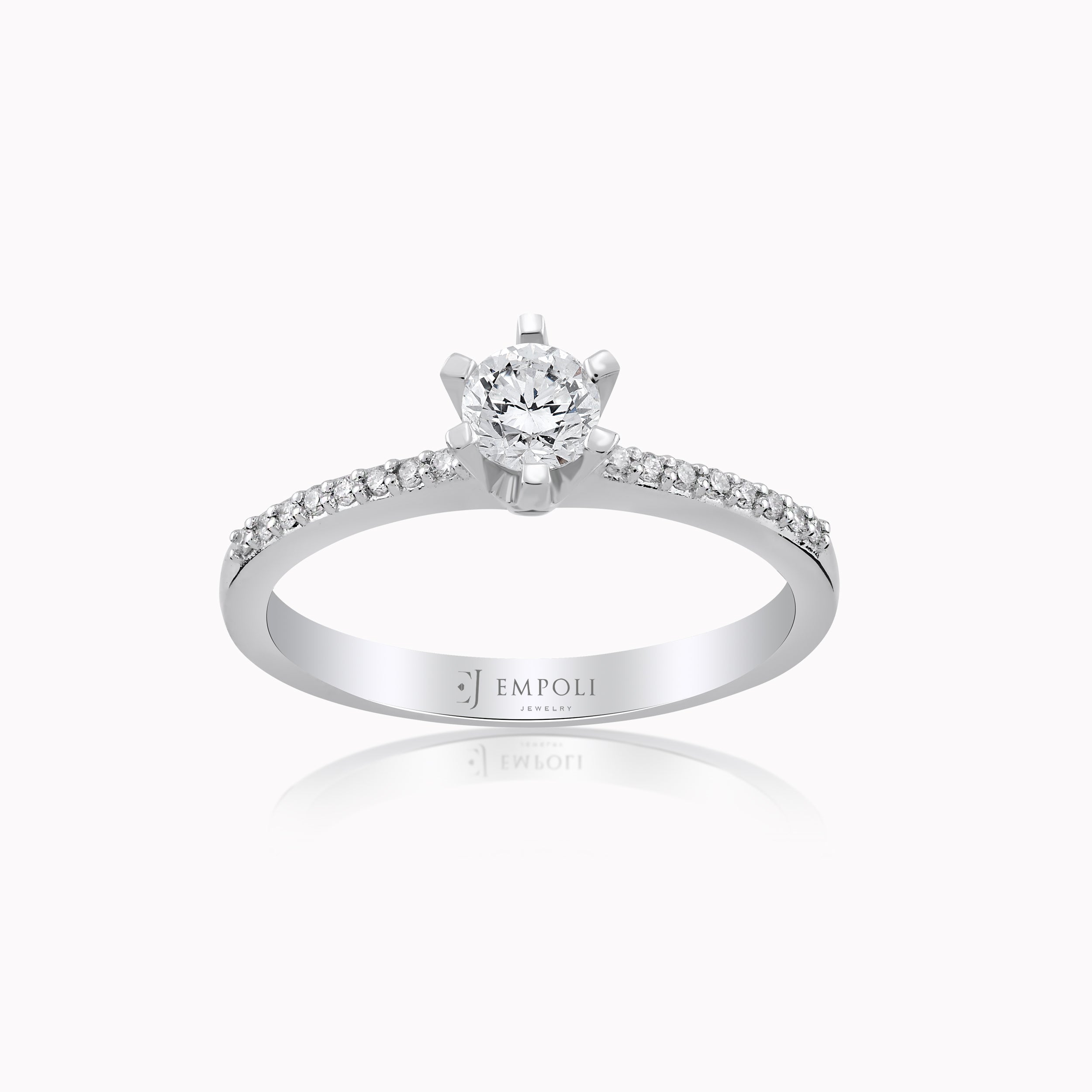 White Gold 14K Ring with Diamonds 0.39ct