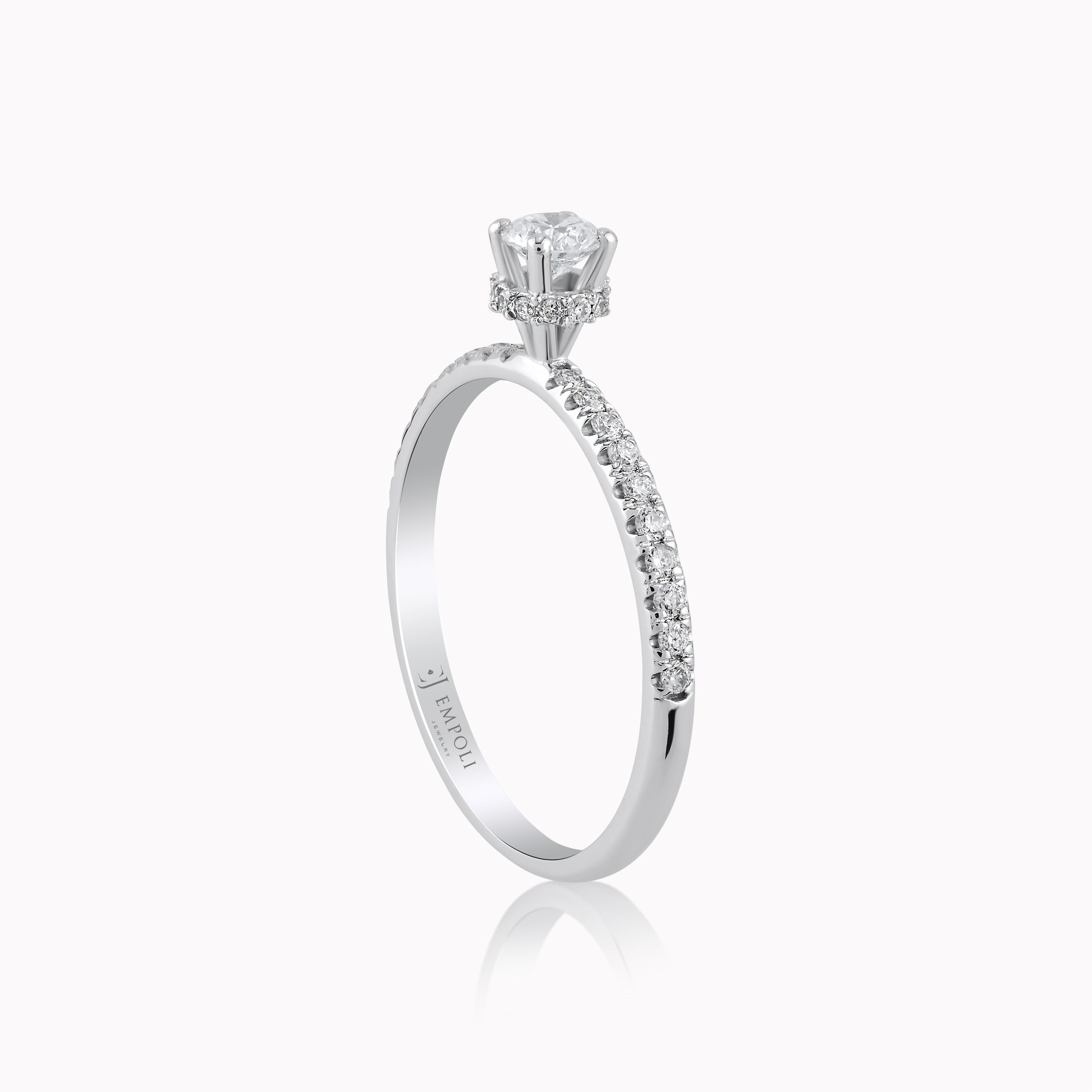 White Gold 14K Ring with Diamonds 0.28ct