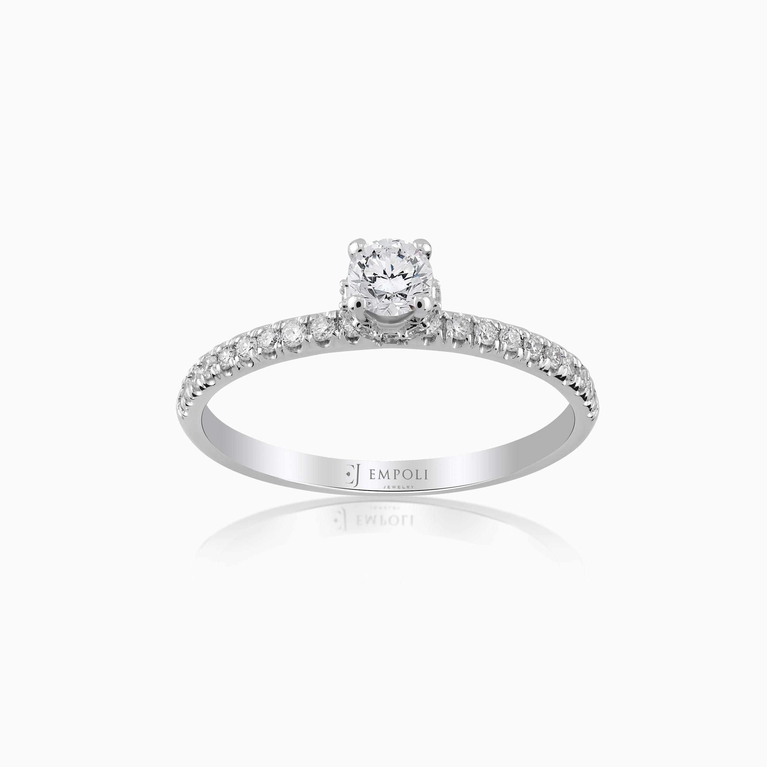 White Gold 14K Ring with Diamonds 0.28ct