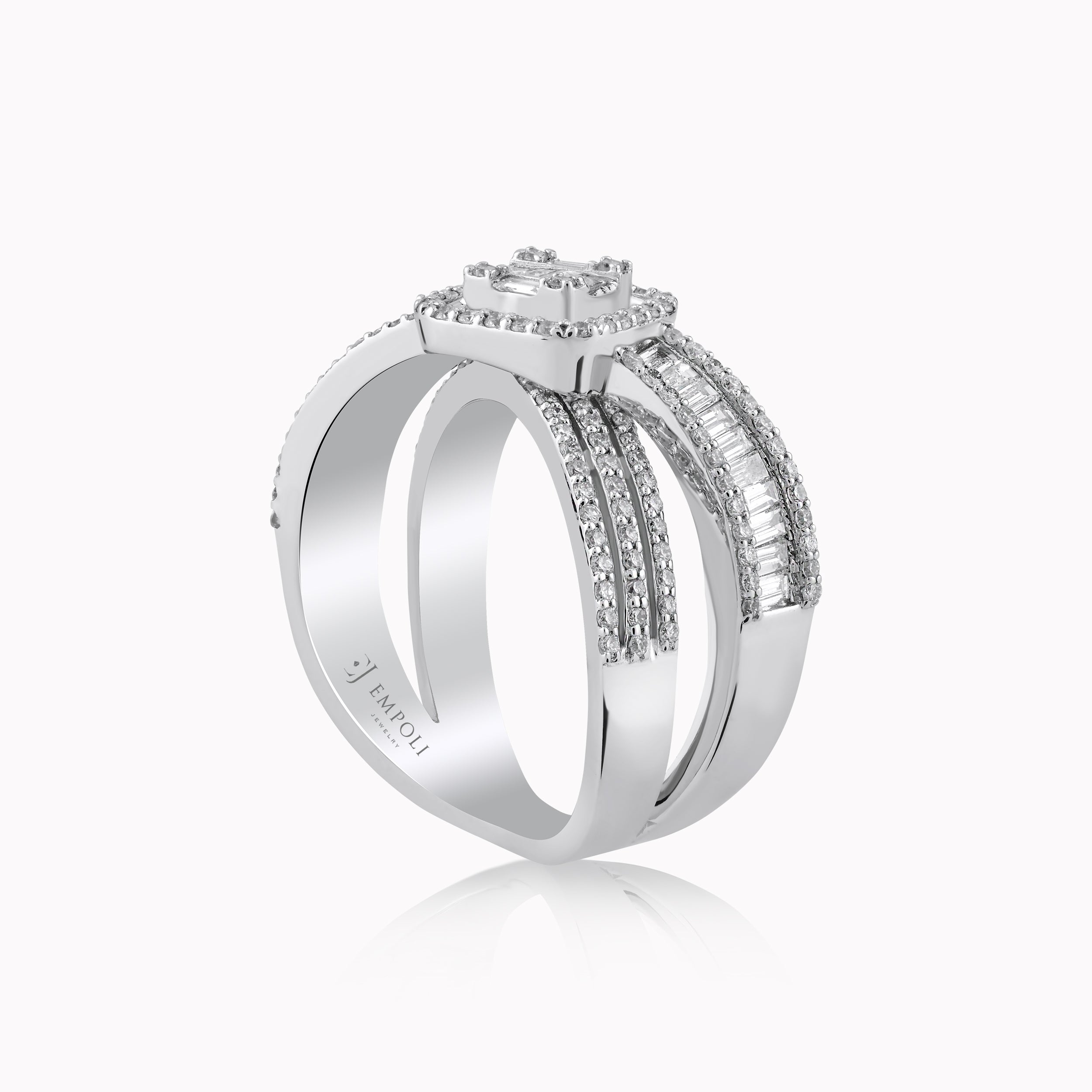 White Gold 18K Ring with Diamonds 1.25ct