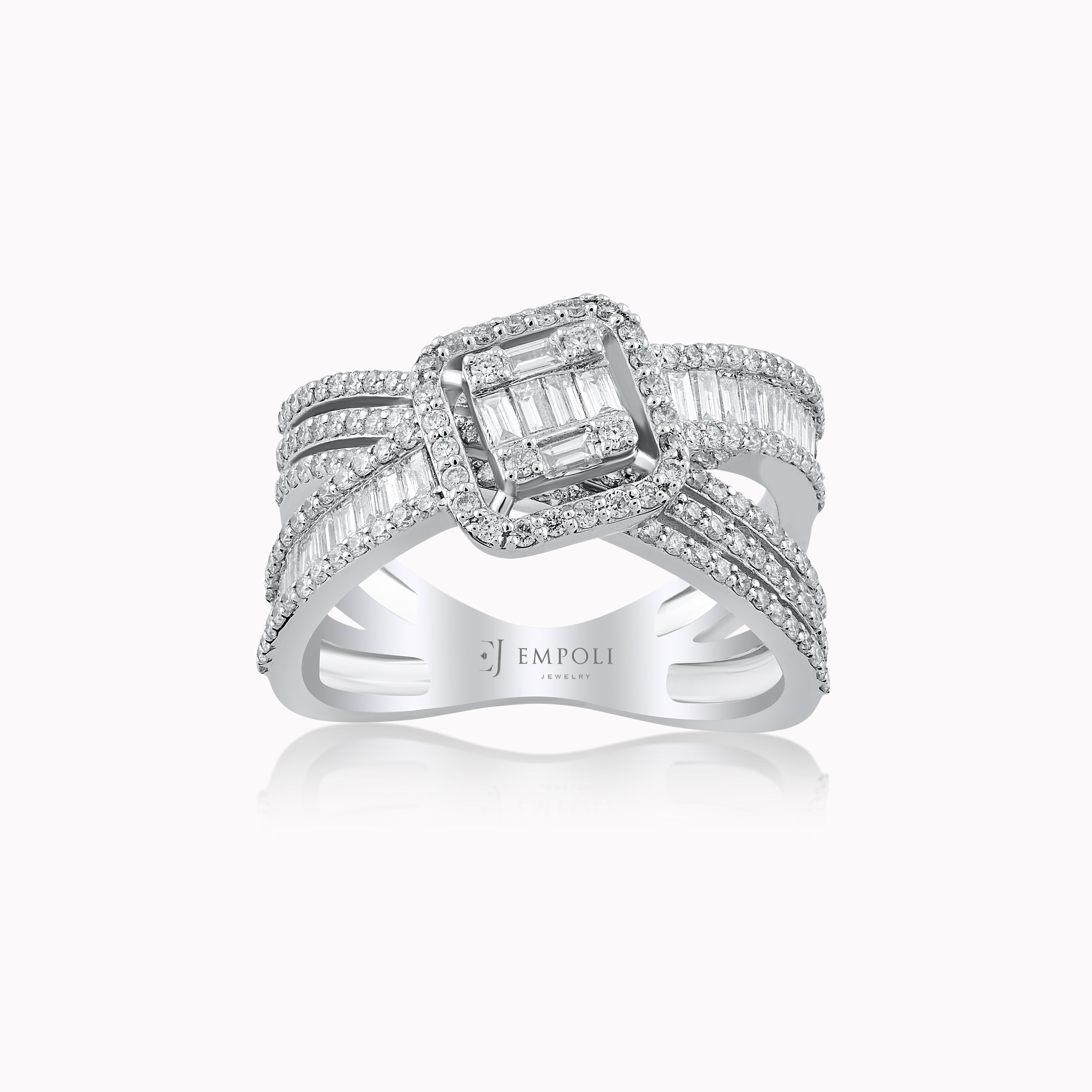 White Gold 18K Ring with Diamonds 1.25ct