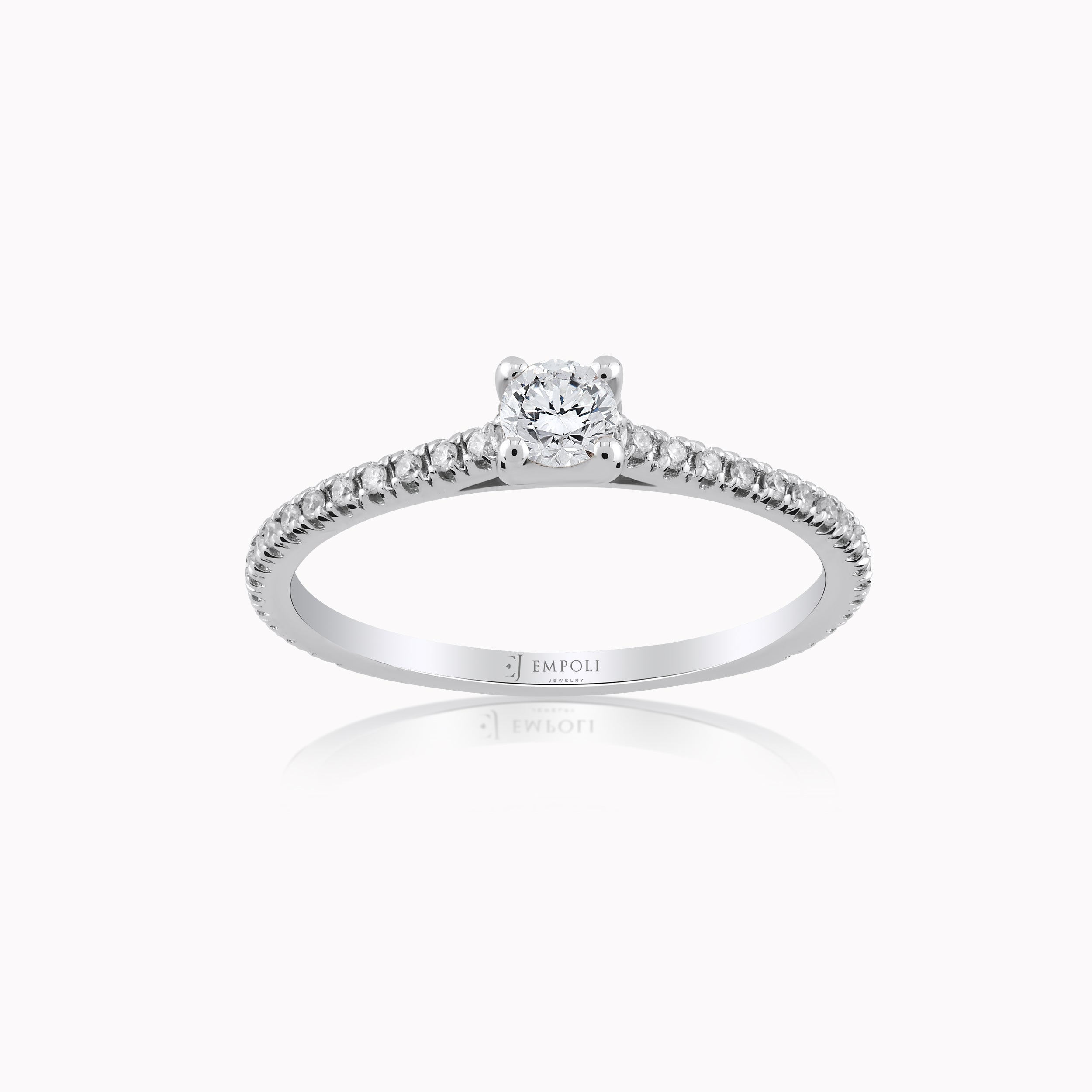 White Gold 14K Ring with Diamonds 0.27ct