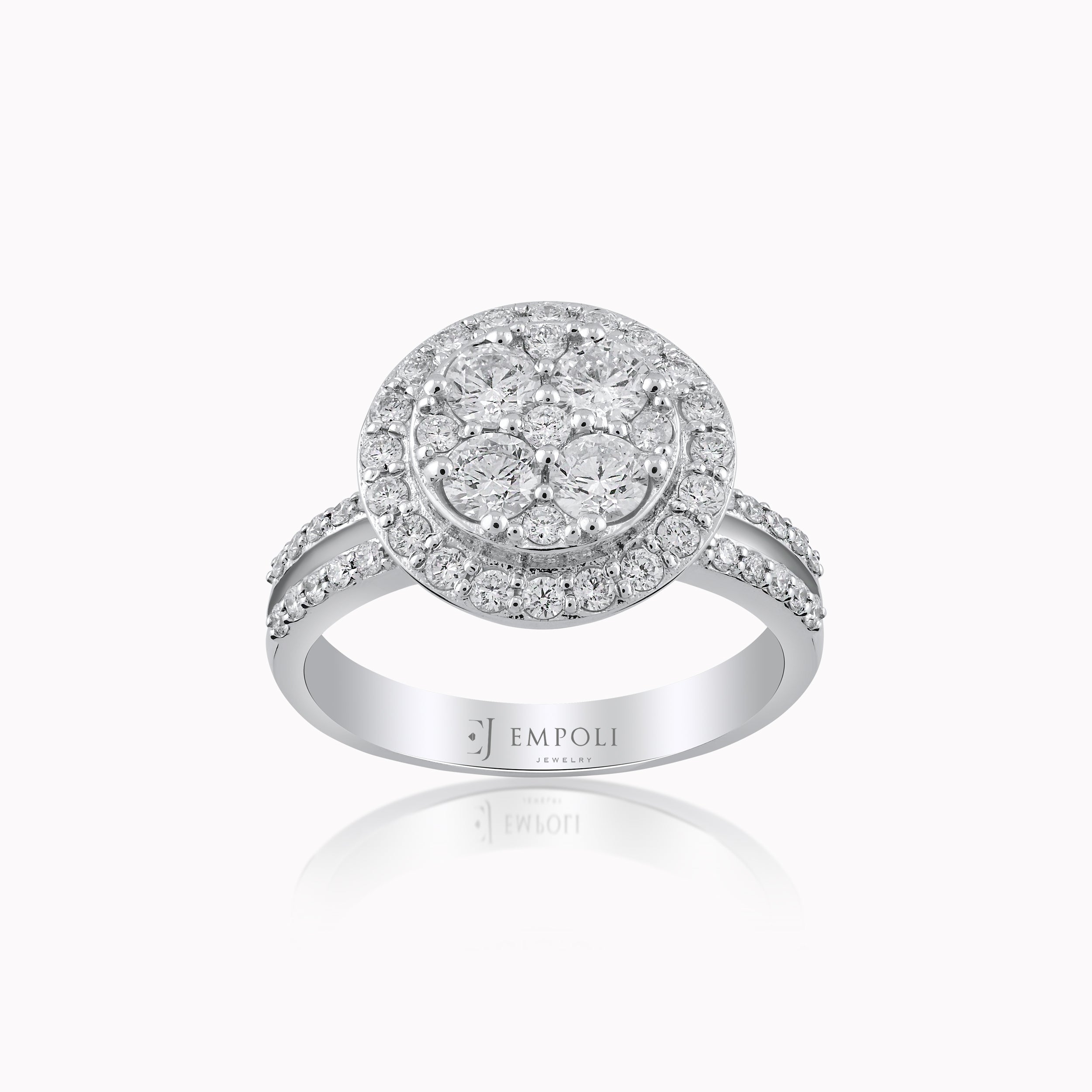 White Gold 14K Ring with Diamonds 1.06ct