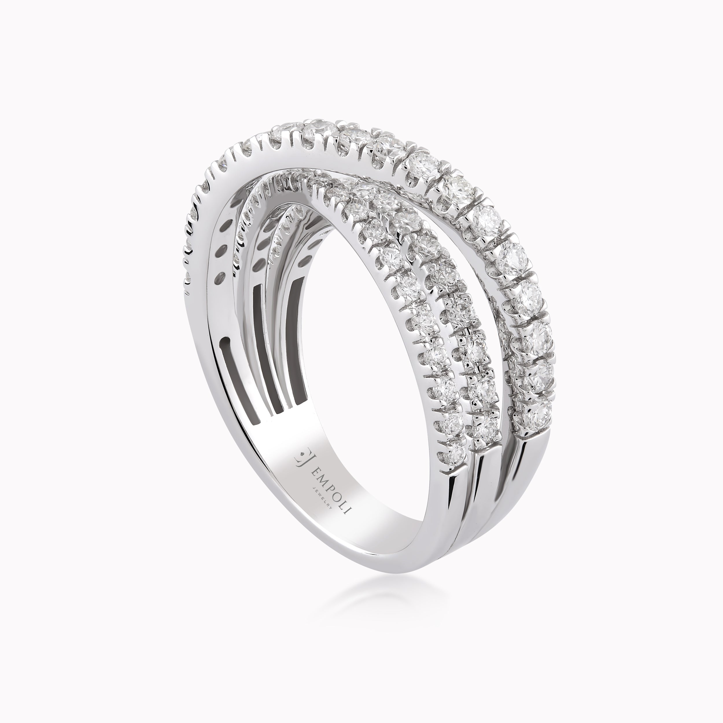 White Gold Ring 18K With Diamonds 1.18ct