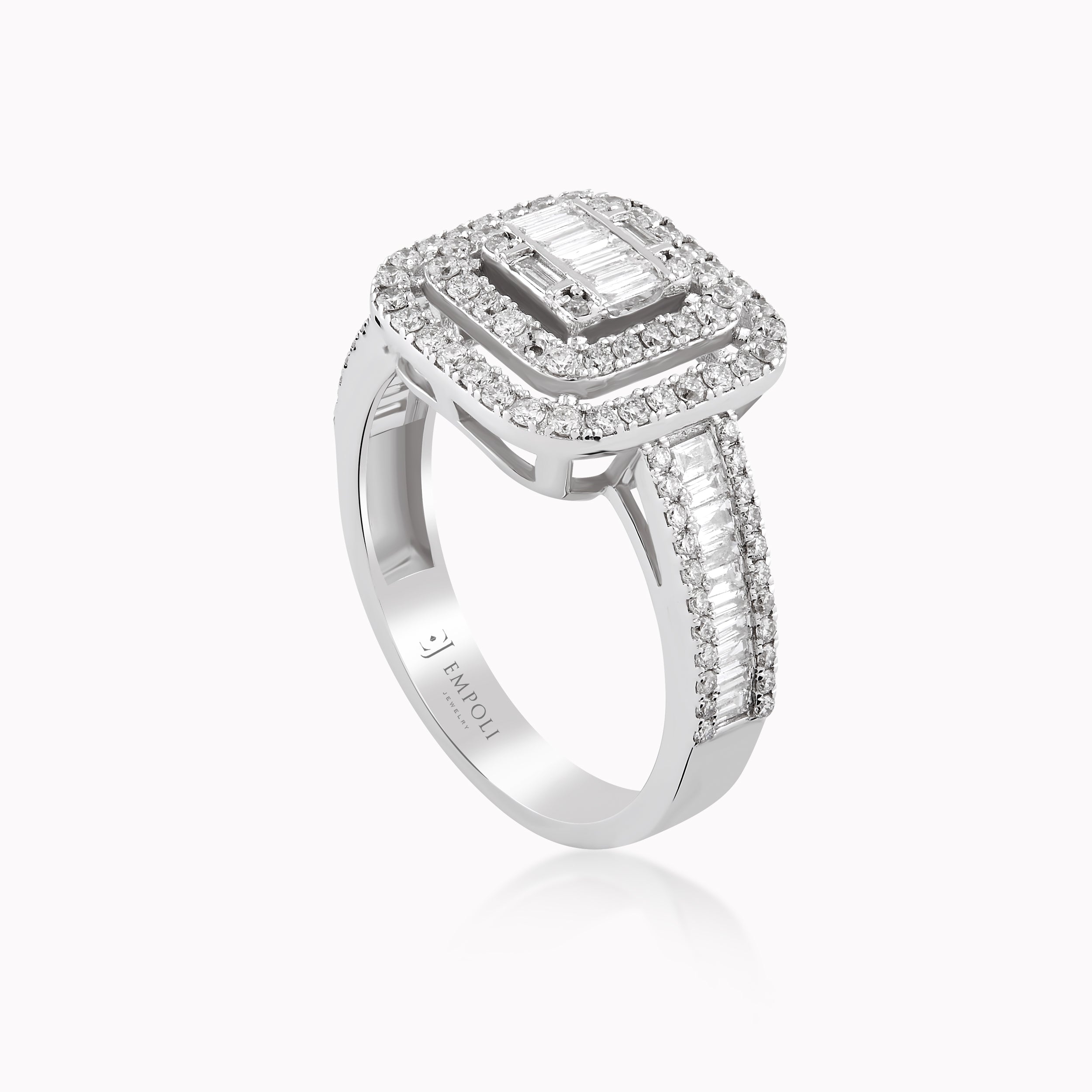 White Gold Ring 14K With Diamonds 0.87ct