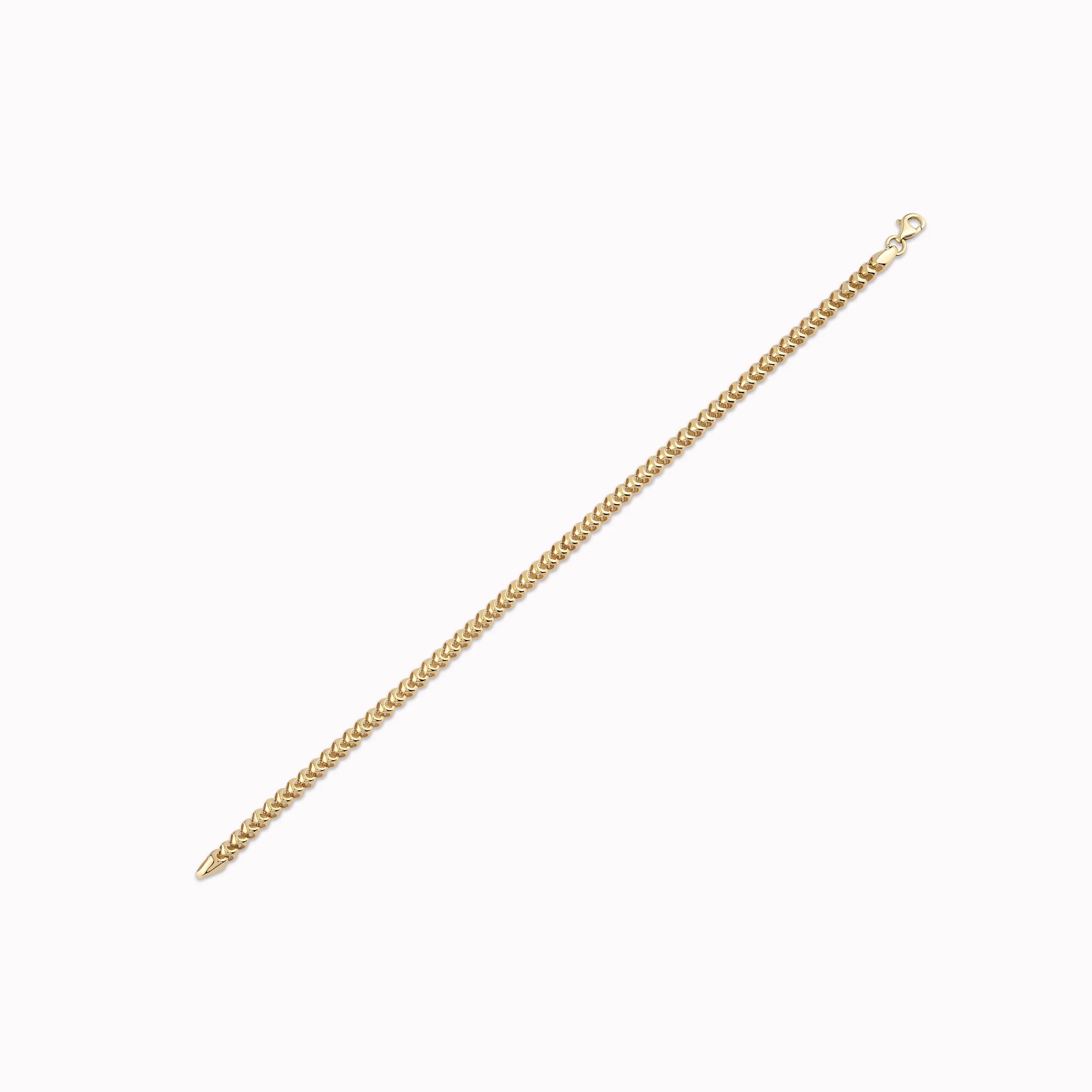 Yellow Gold Bracelet 14K Stylized 5.21gr