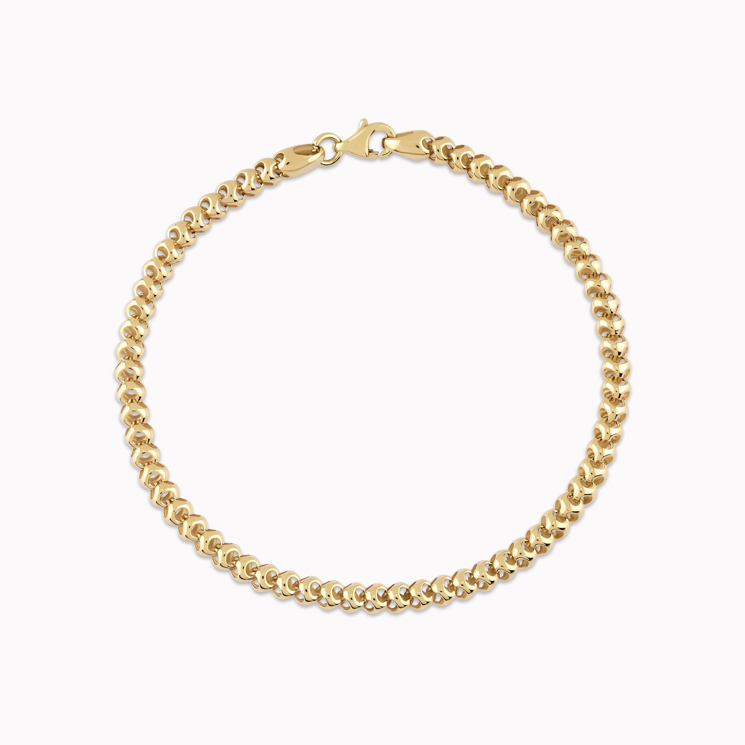 Yellow Gold Bracelet 14K Stylized 5.21gr
