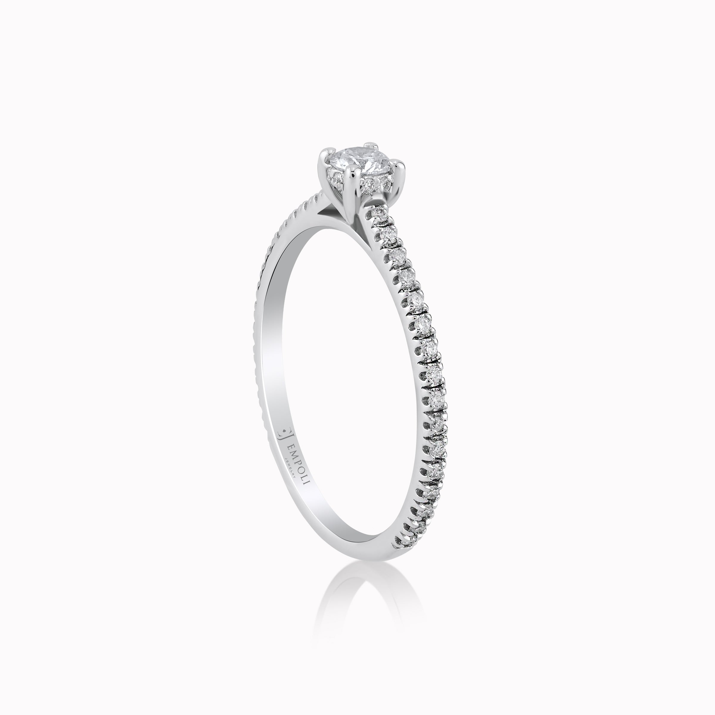 White Gold 14K Ring with Diamonds 0.27ct