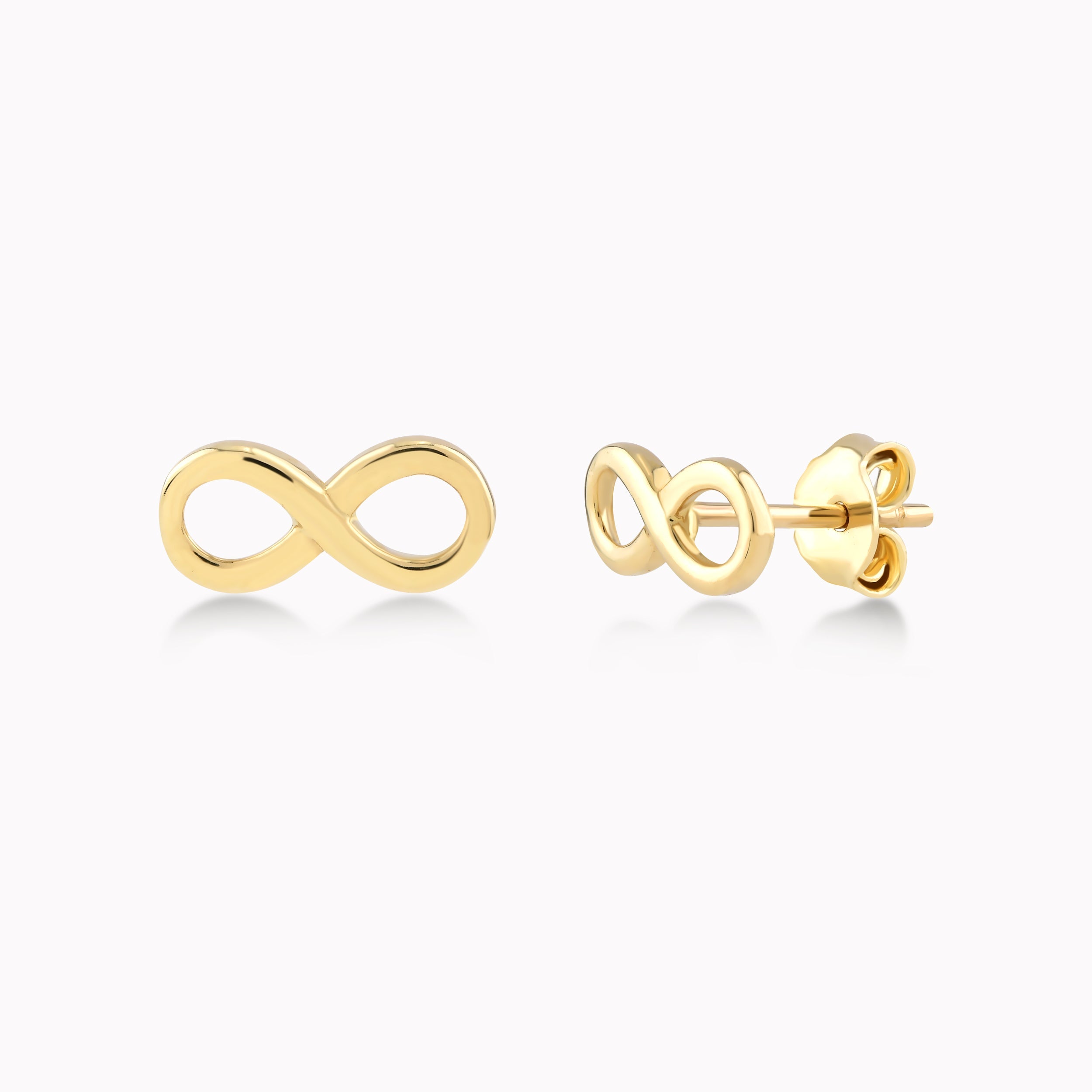 Yellow Gold 14K Infinity Earrings 0.99gr