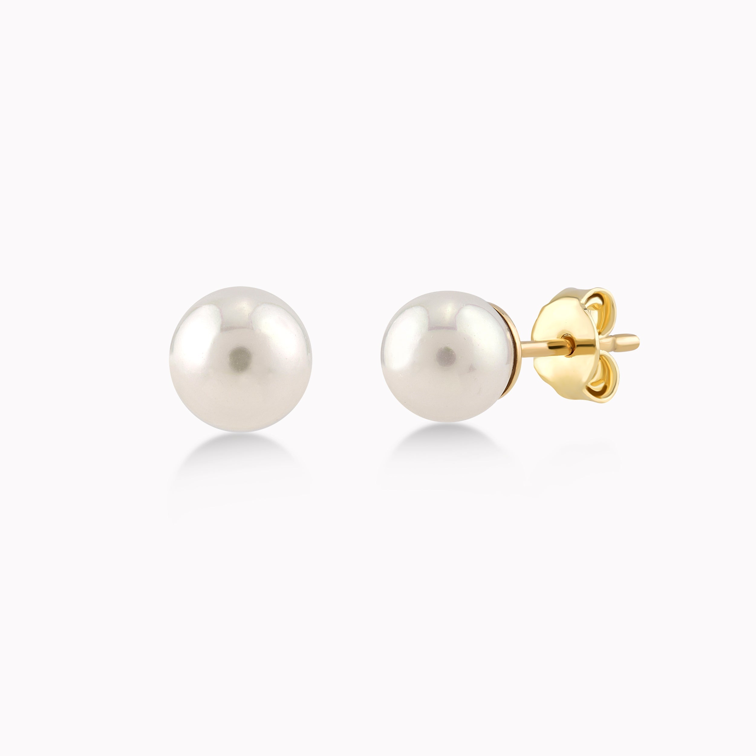 Yellow Gold 14K Earrings With Cultured Pearl 1.33gr