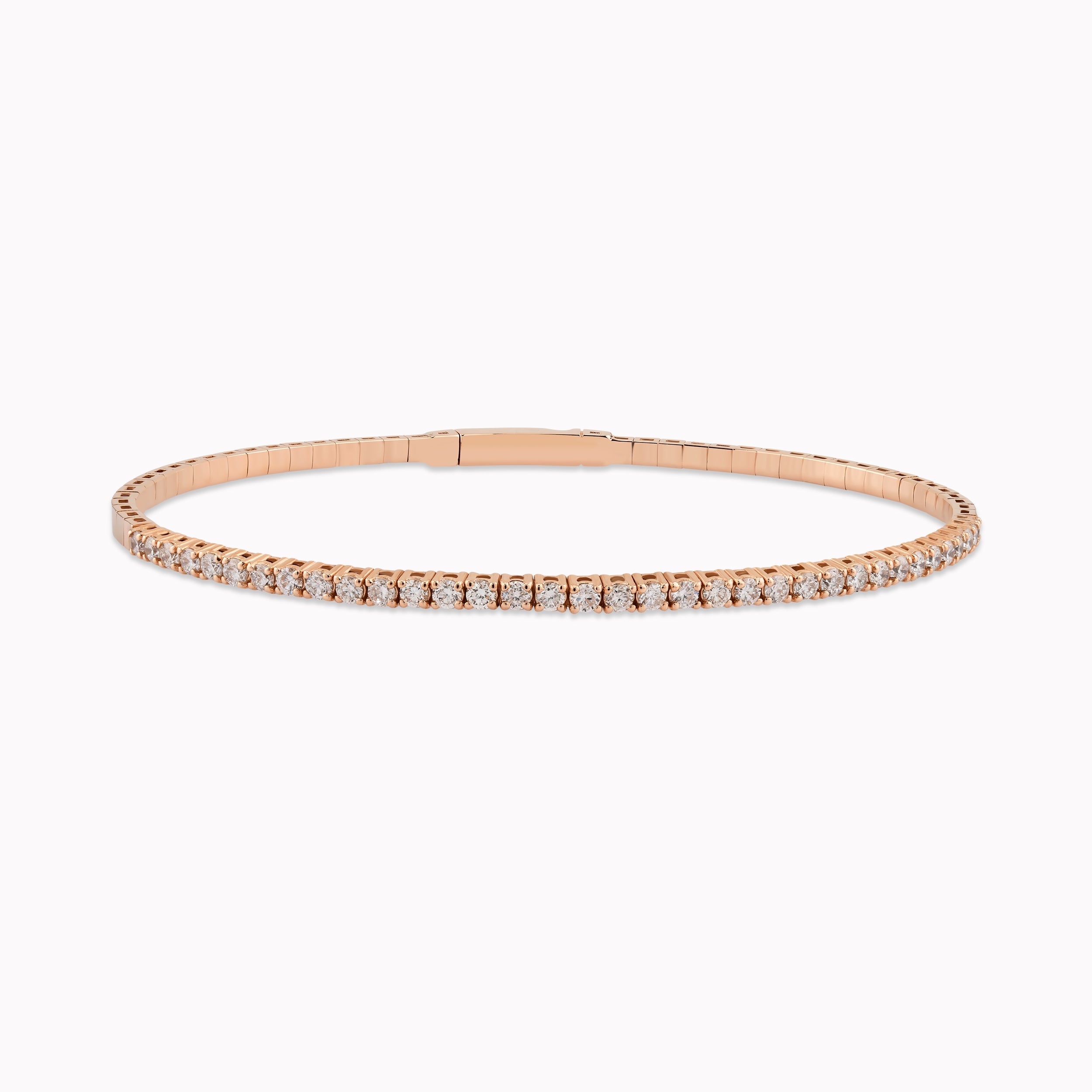 Rose Gold 14K Tennis Bracelet with 0.89ct Diamonds