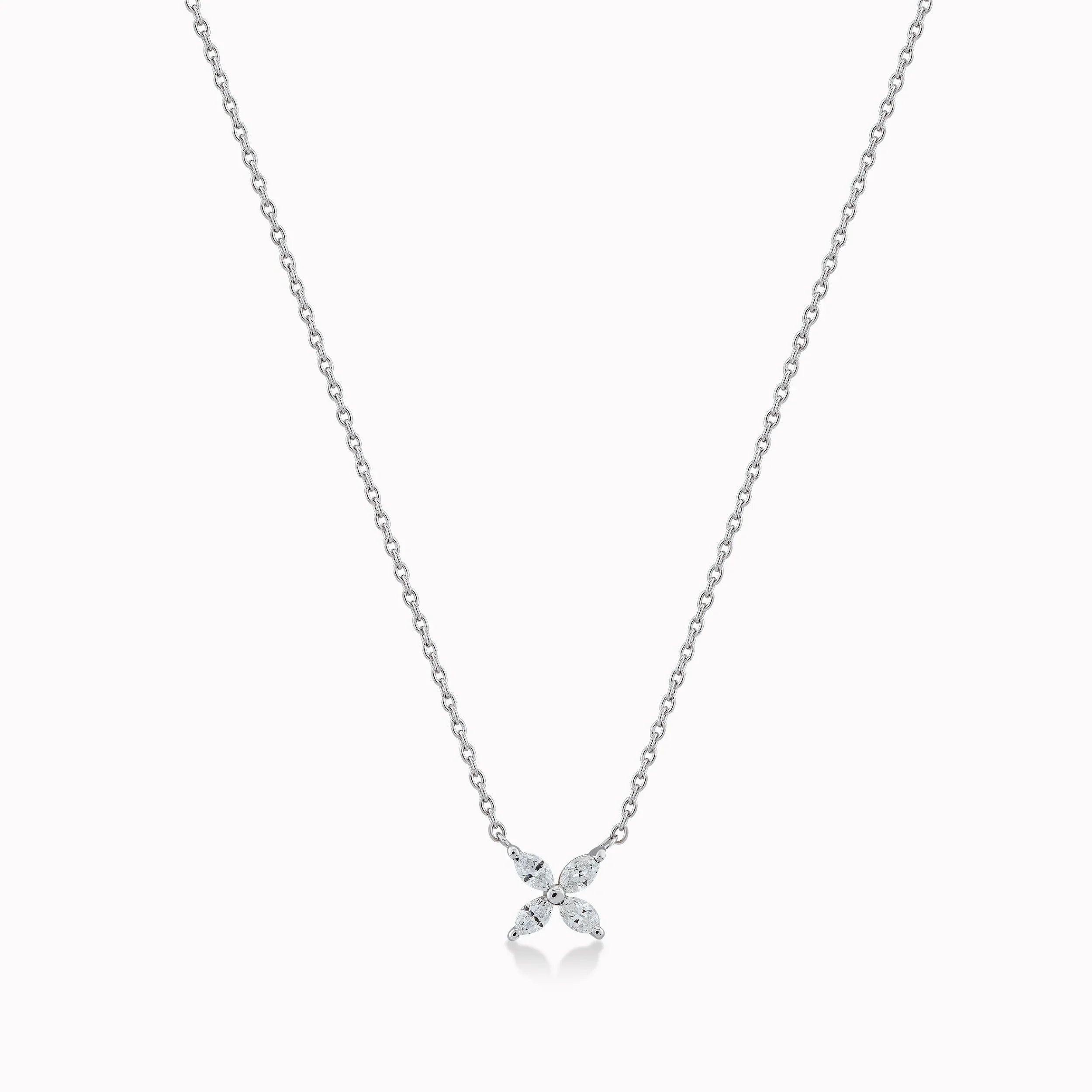 Chain with Pendant White Gold 18K with Diamonds 0.20ct