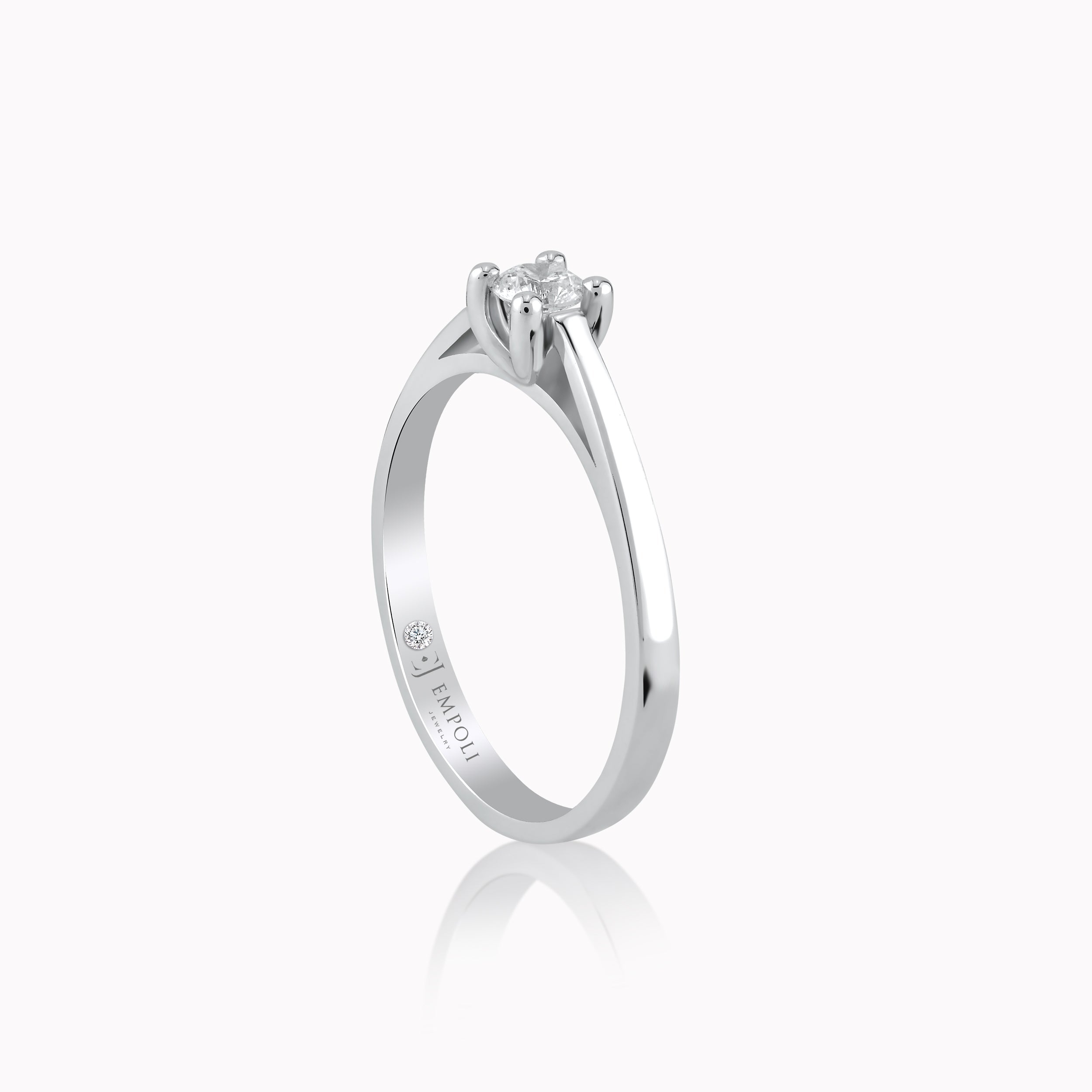White Gold 14K Ring with Diamonds 0.17ct