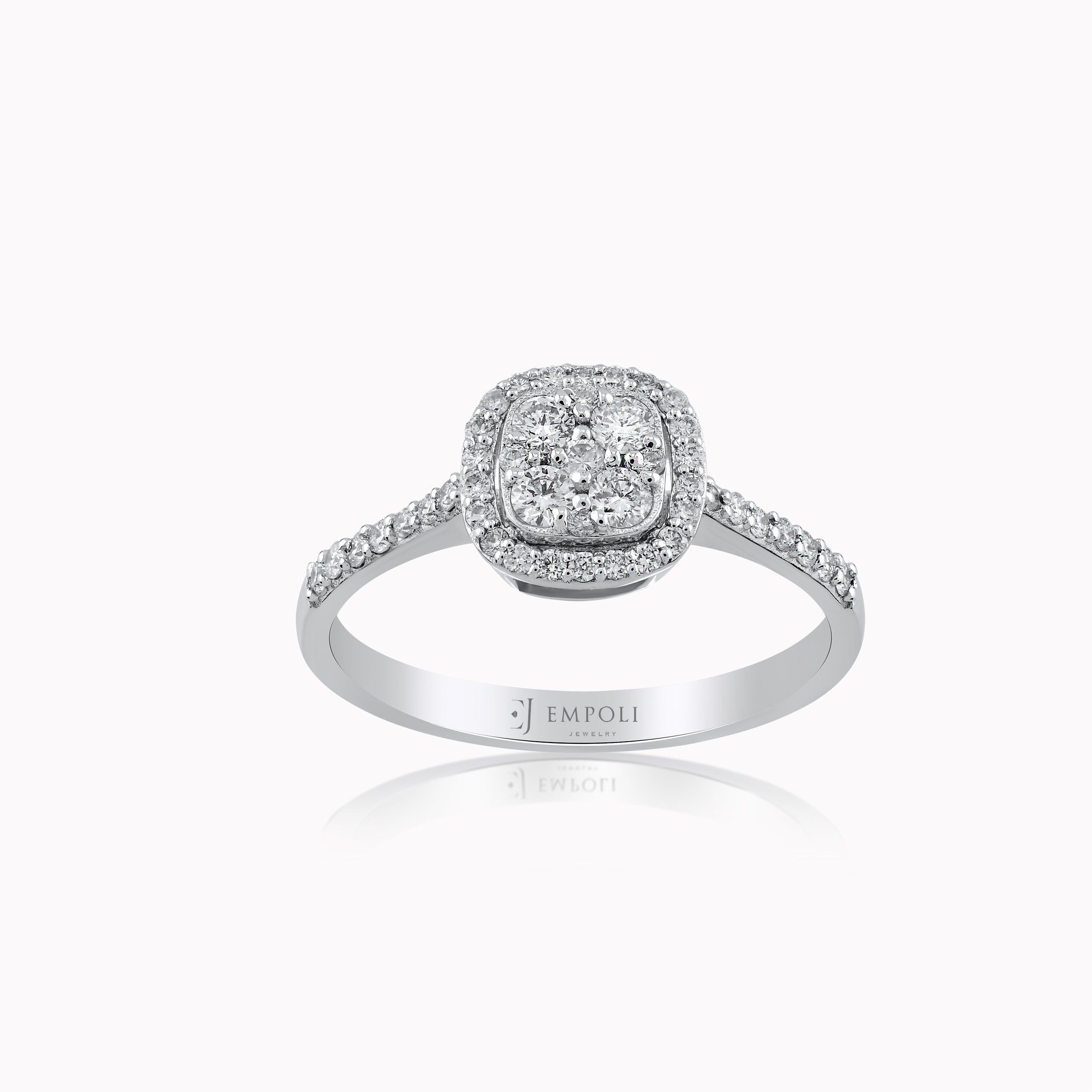 White Gold 14K Ring with Diamonds 0.47ct