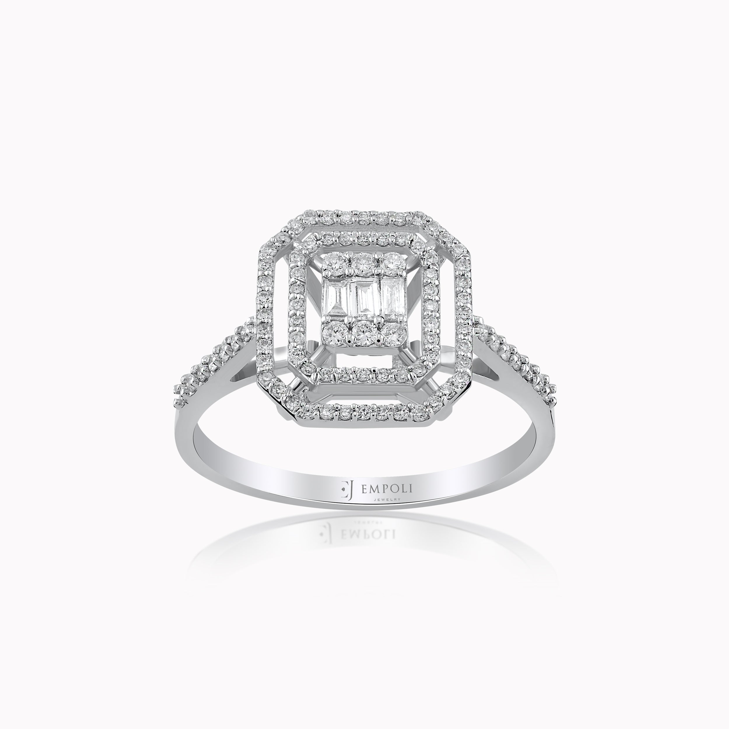 White Gold 14K Ring with Diamonds 0.29ct