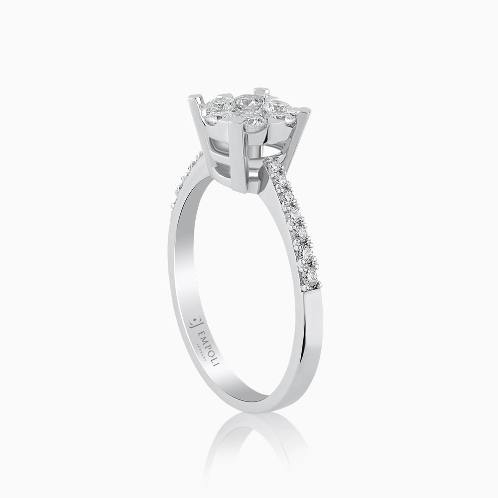 White Gold 14K Ring with Diamonds 0.55ct