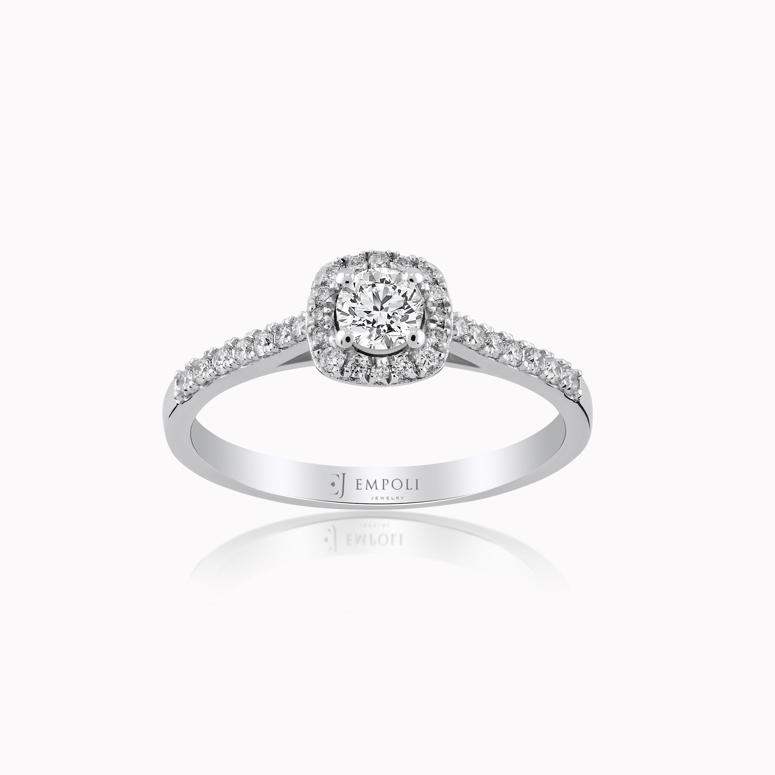 White Gold 14K Ring with Diamonds 0.41ct