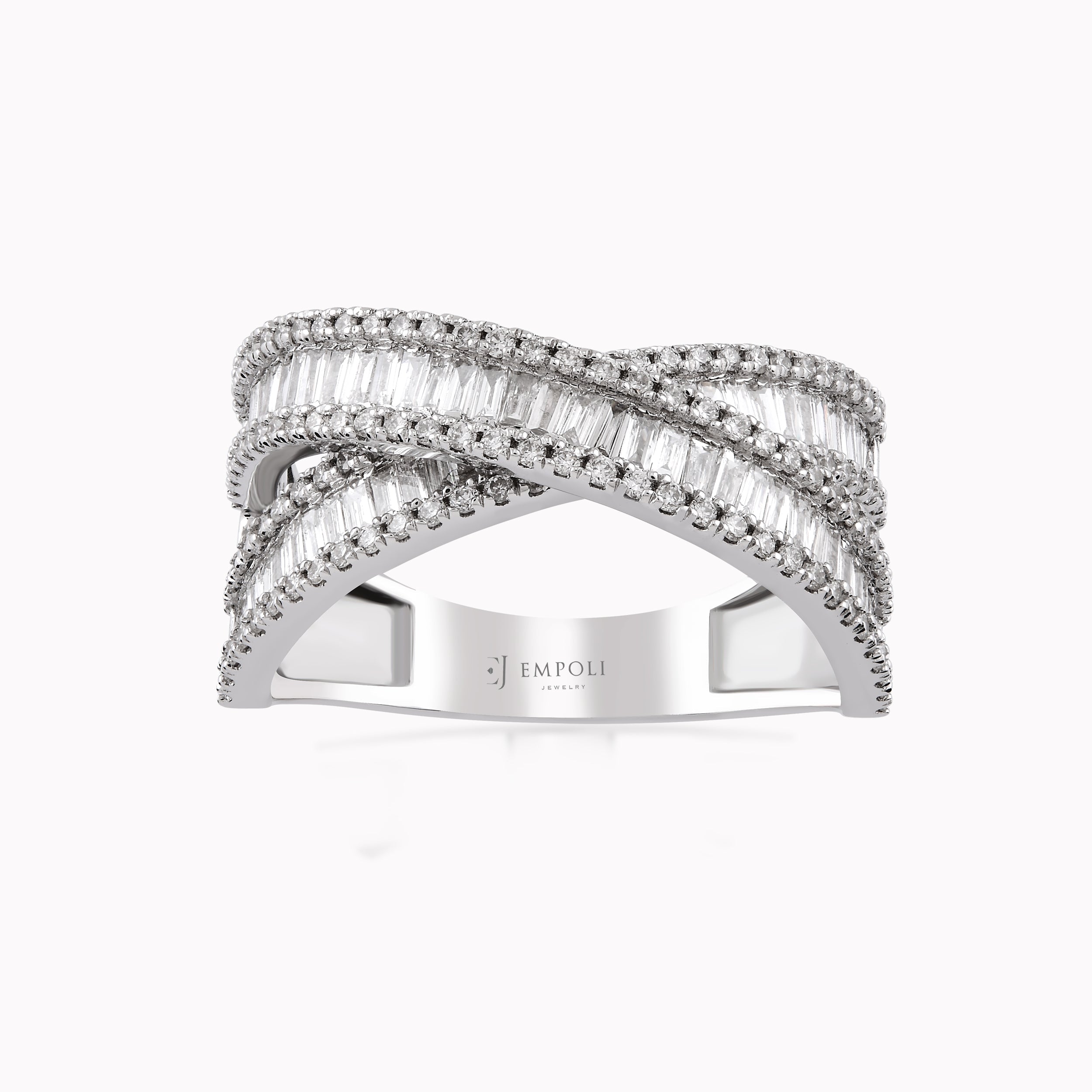 White Gold Ring 18K With Diamonds 1.01ct