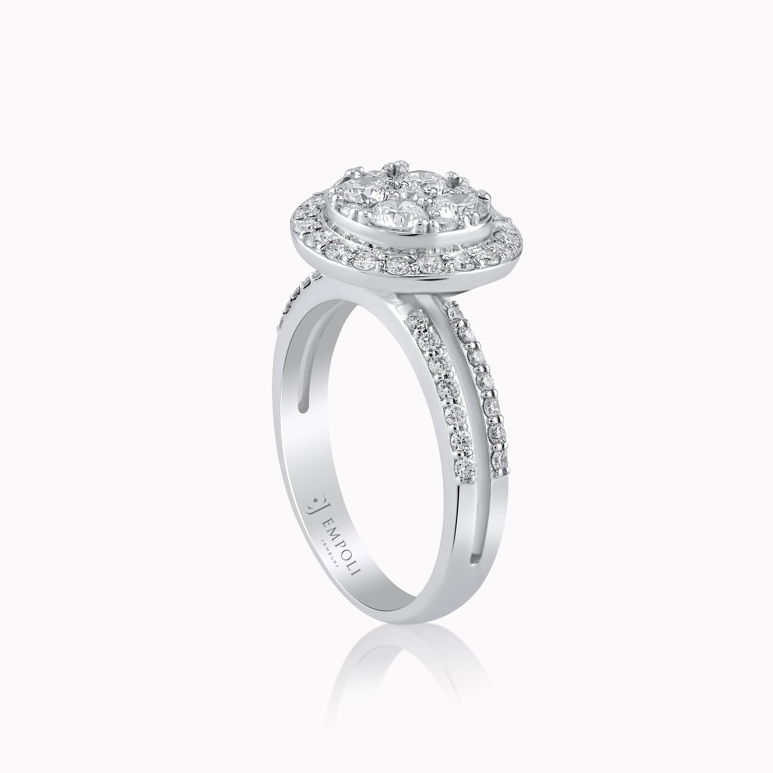 White Gold 14K Ring with Diamonds 1.06ct