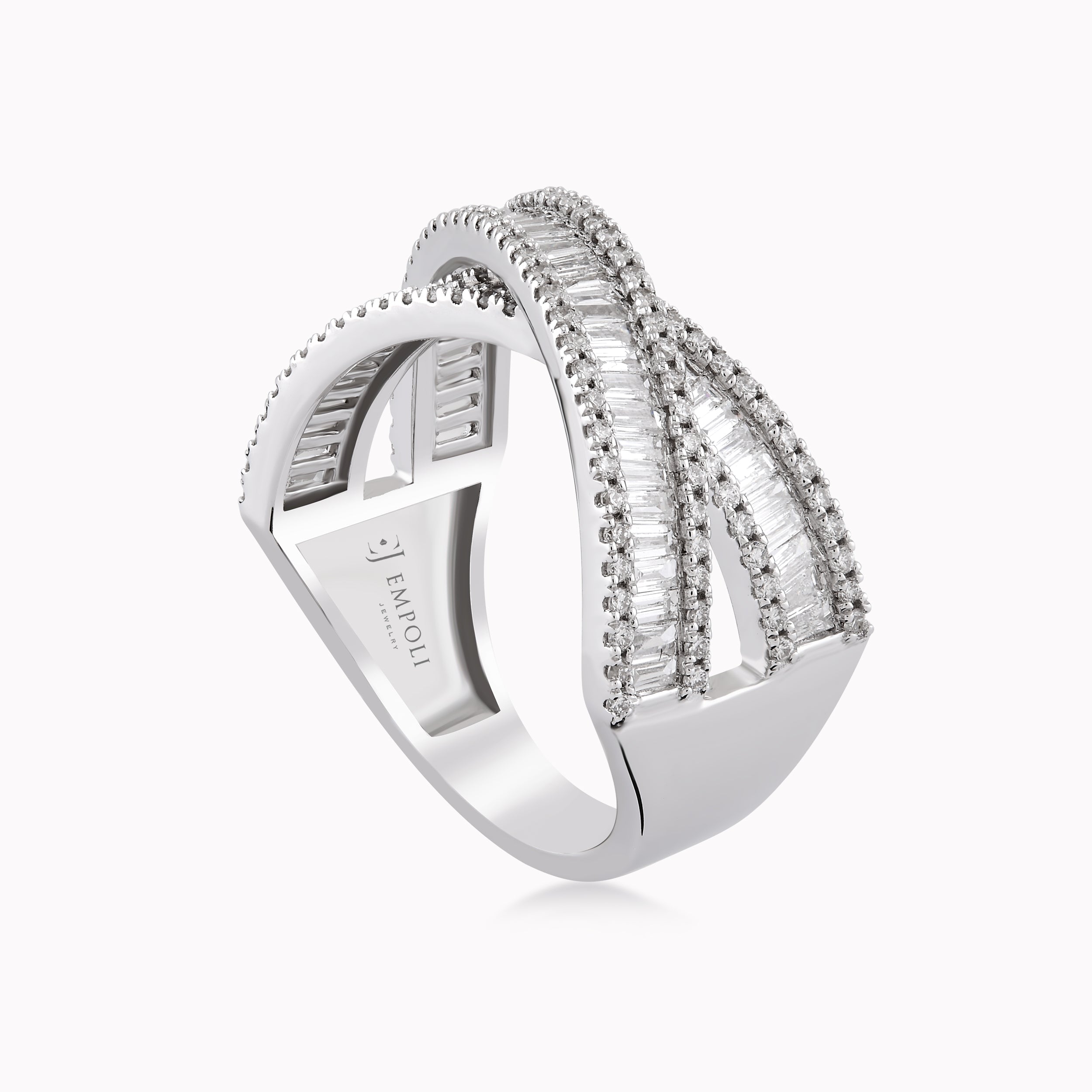 White Gold Ring 18K With Diamonds 1.01ct