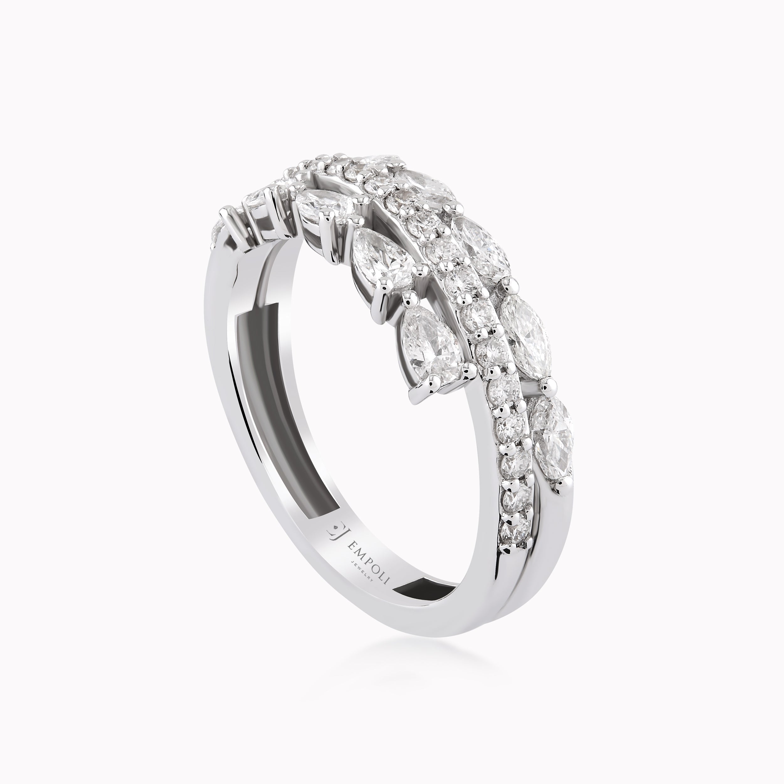 White Gold Ring 18K With Diamonds 1.09ct